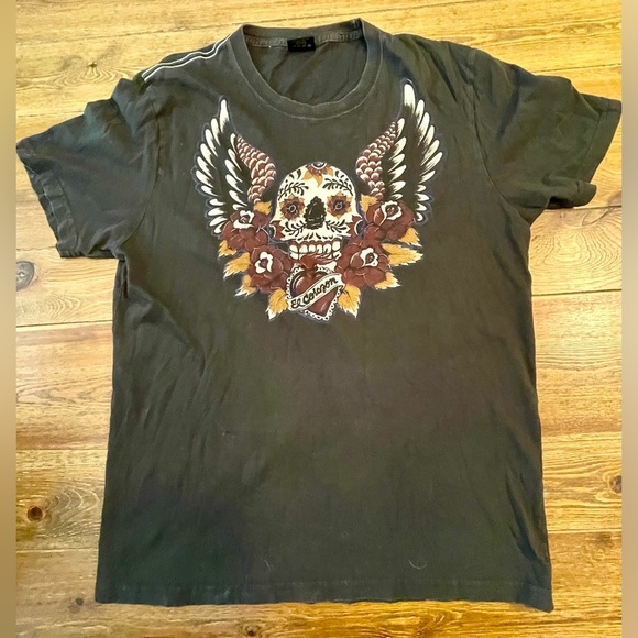 Lucky Brand | Skull & Wings T Shirt | Distressed | Women’s M - Picture 2 of 3